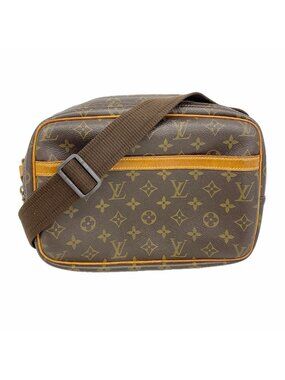 Louis Vuitton Shoulder Bag Monogram Reporter PM Brown